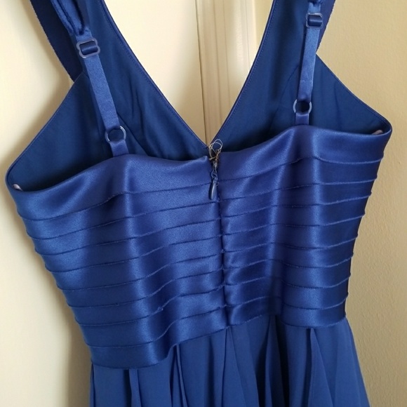 Size 0 BCBG Max Azria royal blue dress - Picture 4 of 6